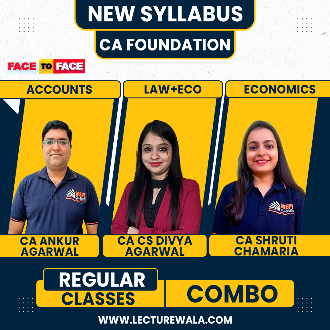 Ca Foundation All Papers Without Maths Combo Classes By Mepl Classes